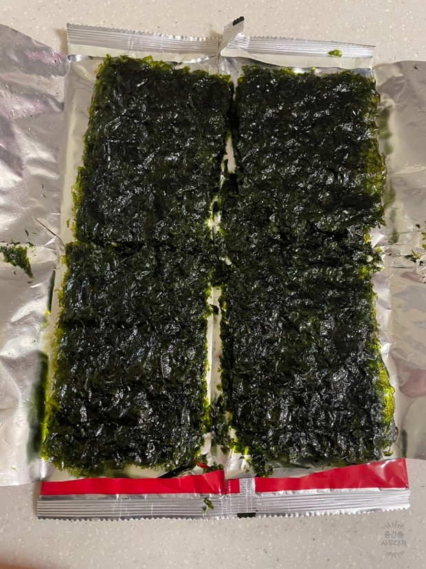 반찬),급식용김.아지망