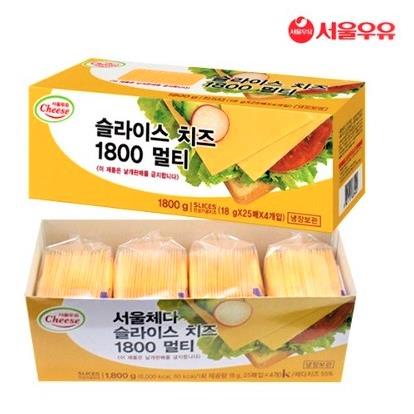 서울) 체다슬라이스치즈100매