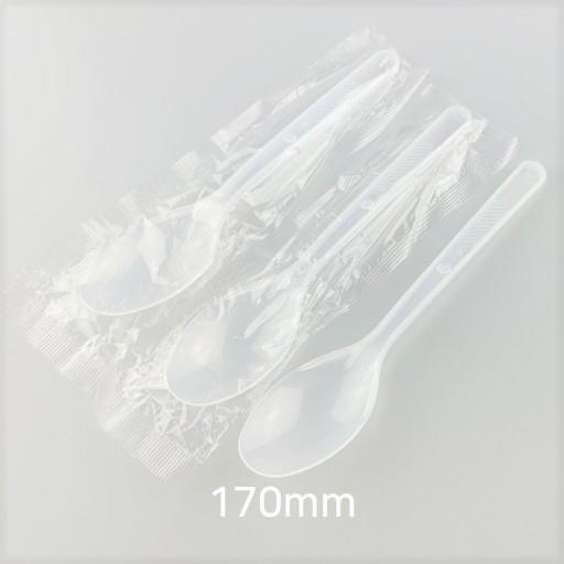 수저) 투명낱개포장100개