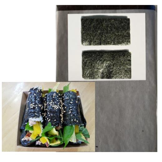 김밥김) 구운꼬마김밥용김100매