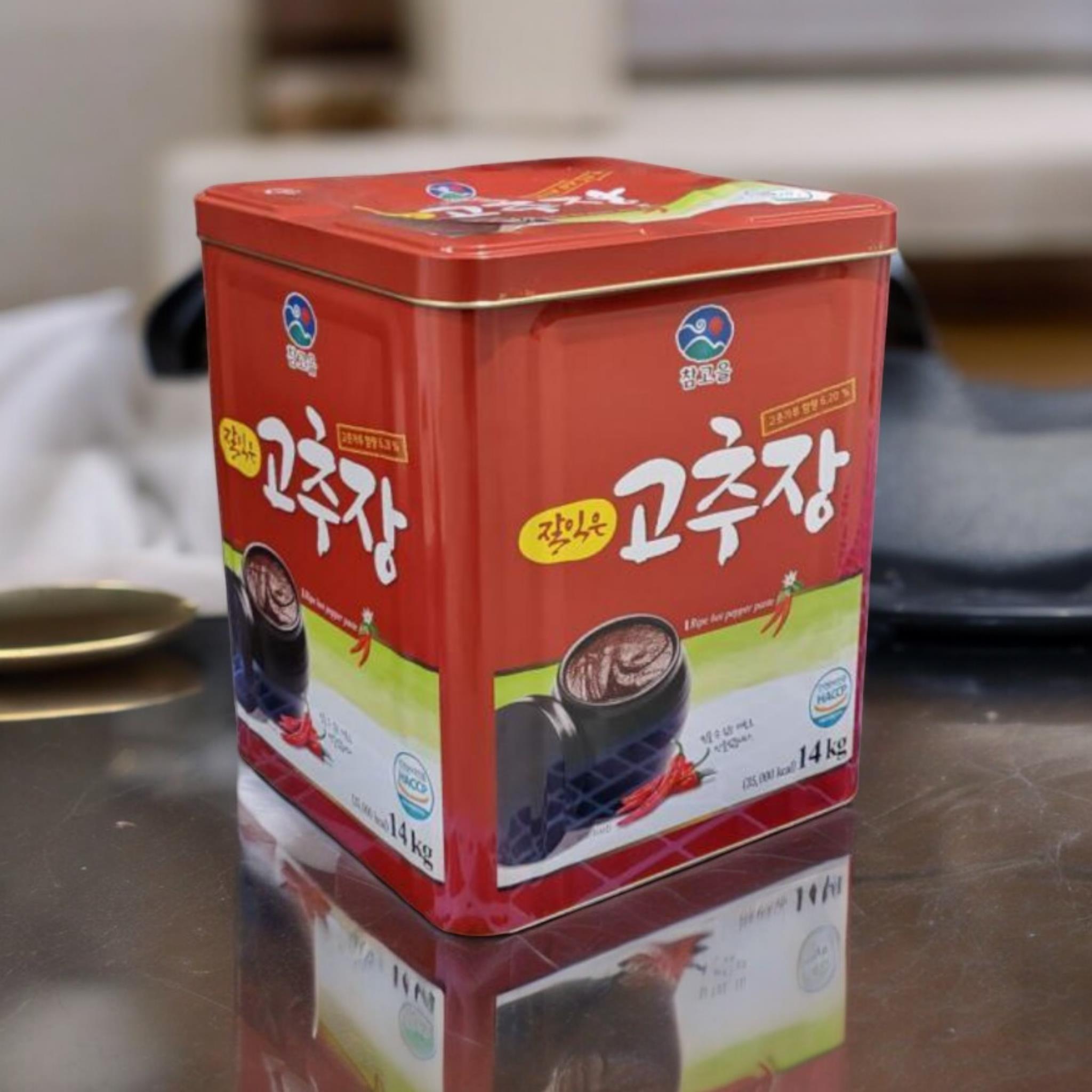 참고을) 잘익은고추장14kg(캔)