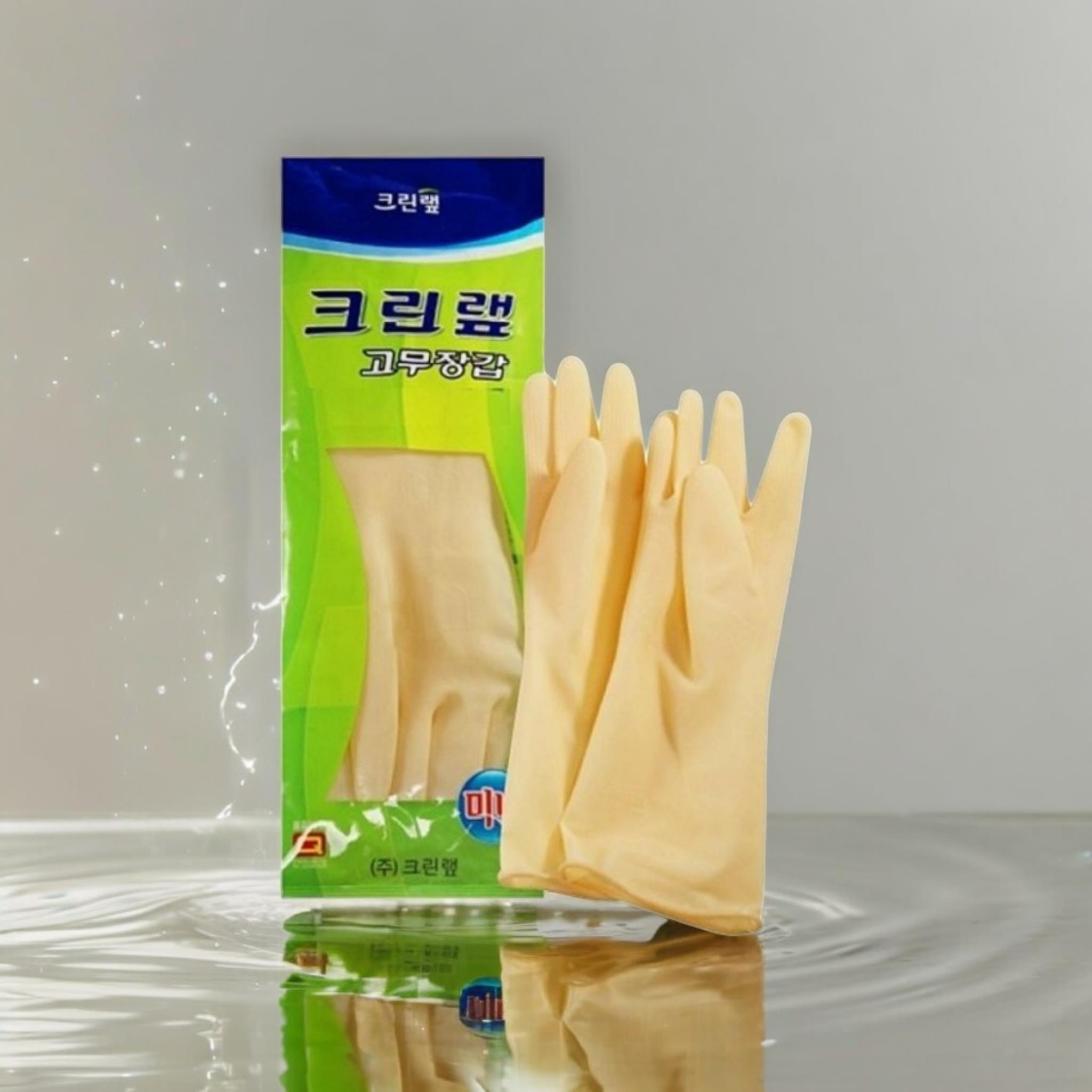 크린) 고무장갑 미니백색