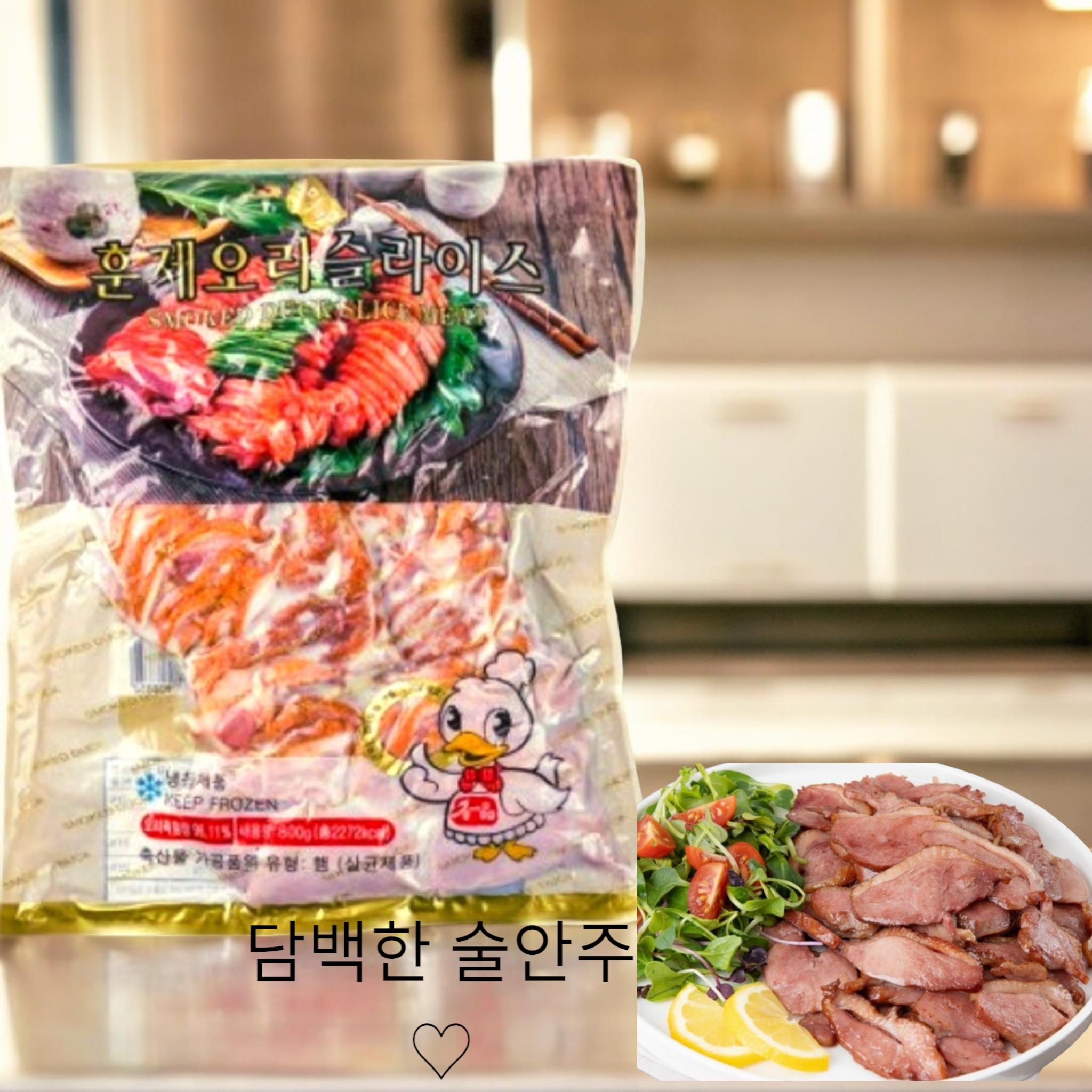 삼아)오리훈제슬라이스800g 중국