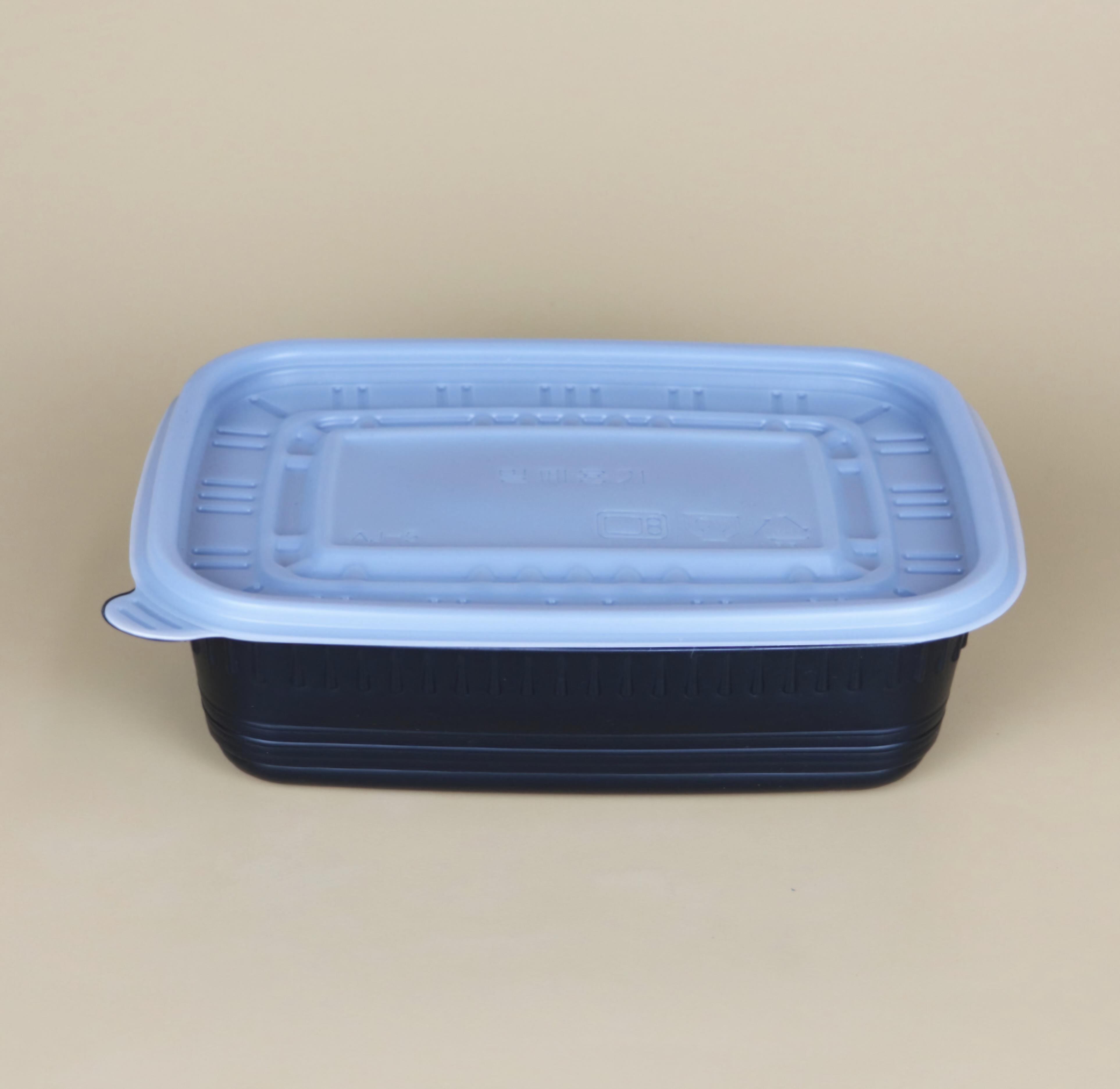 사각죽용기중 블랙800ml